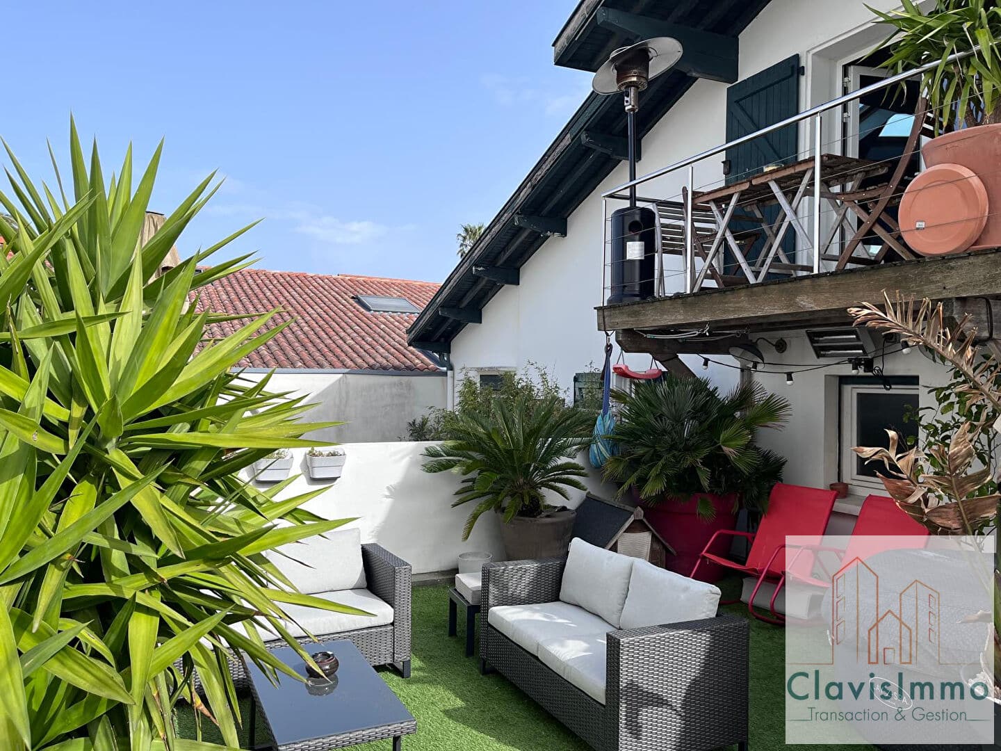 BIARRITZ  T4 89m² + Terrasse + jardinet +Garage 70m² + entresol